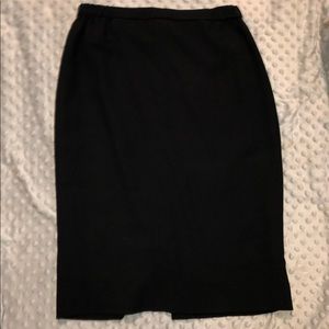 Black pencil skirt